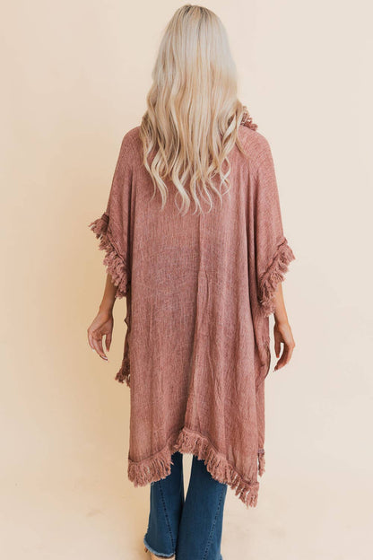 Zara Fringe Ruffle Kimono☀️