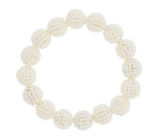 Classic Globe Bracelet - Cream