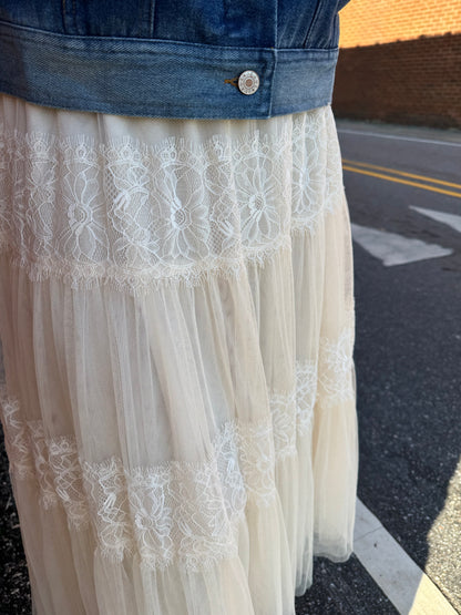 Isabella Lace Midi Skirt