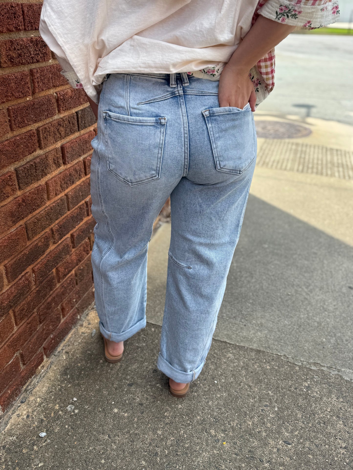 Blue Haze Barrel Jeans