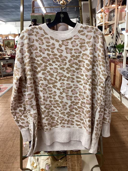 JS - Leopard Print Sweatshirt | Small