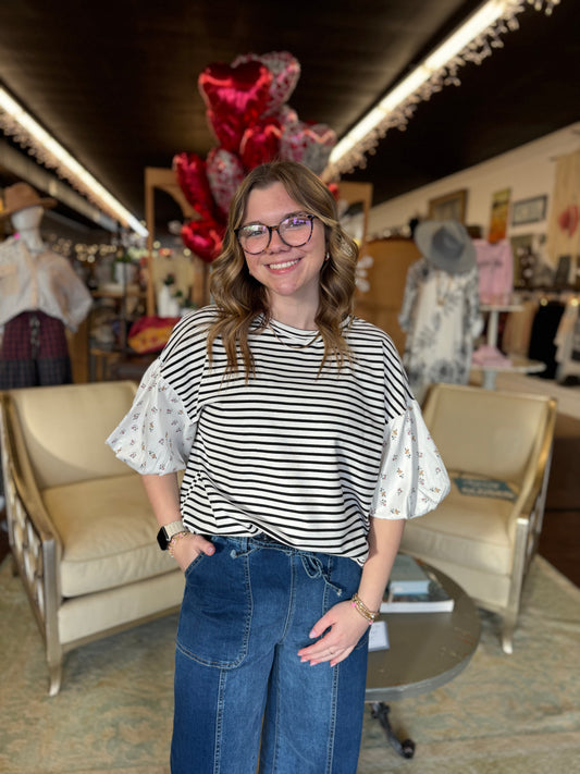 Bloom & Line Puff Sleeve Top