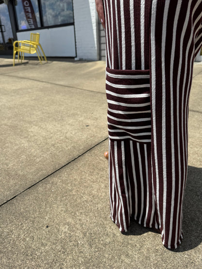 Cocoa Cream Stripe Pants