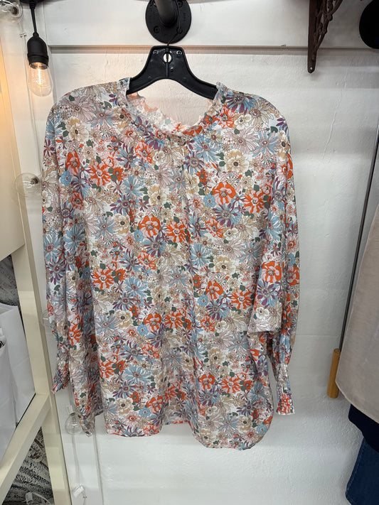 JP - Long Sleeve Floral Top | XL