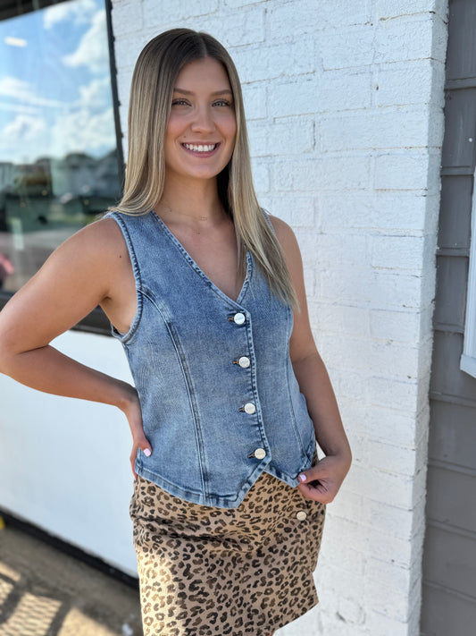 Midtown Denim Vest