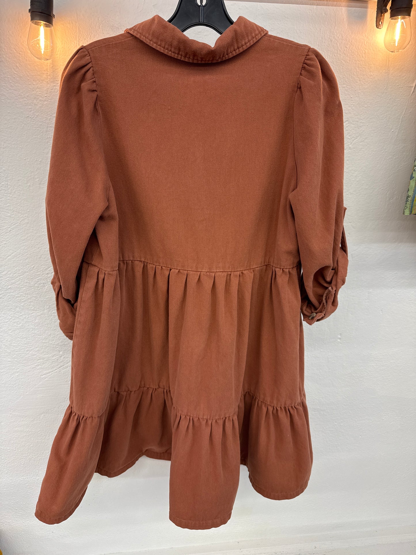 WP - Aaron & Amber Rust Dress | small