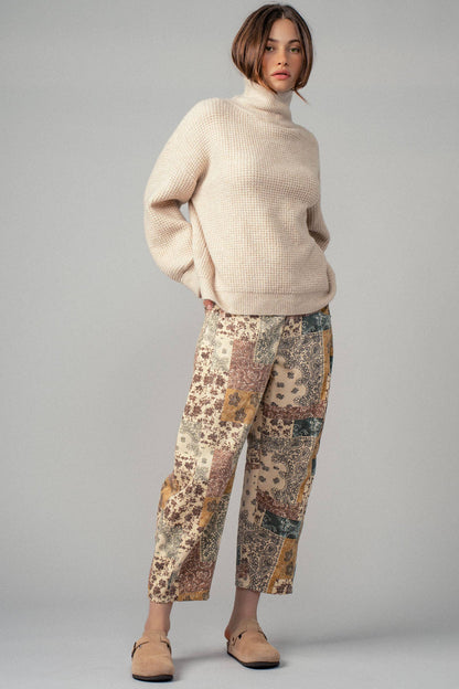 Paisley Wide Leg Jeans