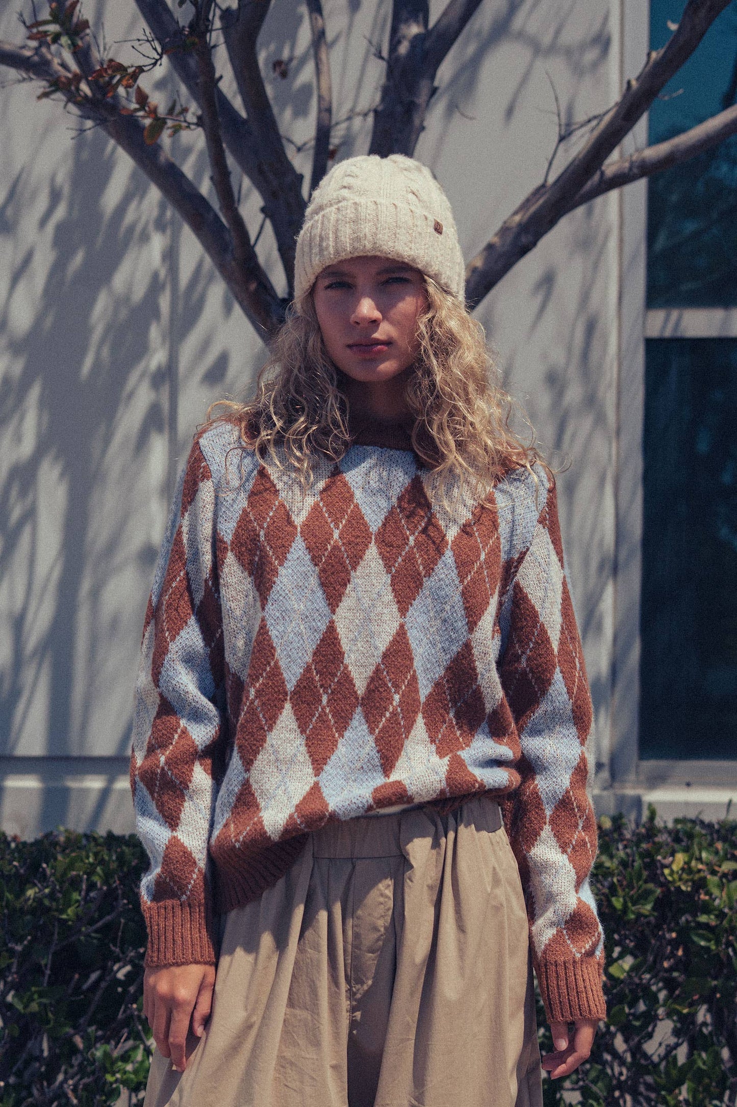 Heritage Argyle Polo Sweater