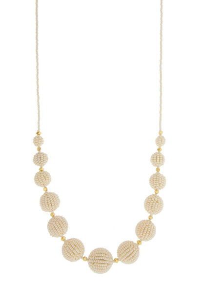 The Uptown Girl Necklace- Cream