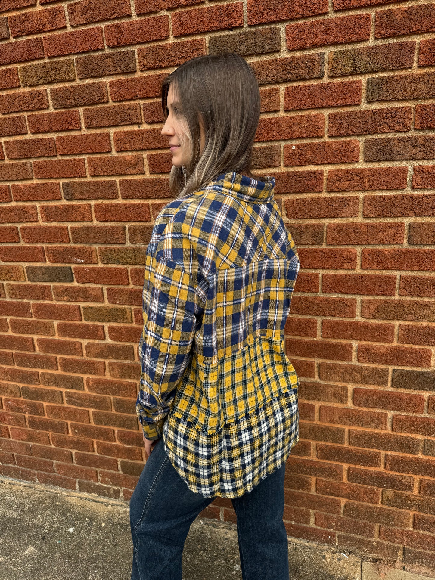 Chloe Mix Flannel Top