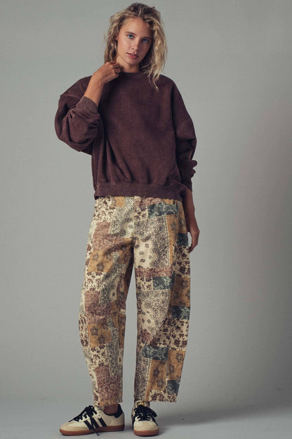 Paisley Wide Leg Jeans