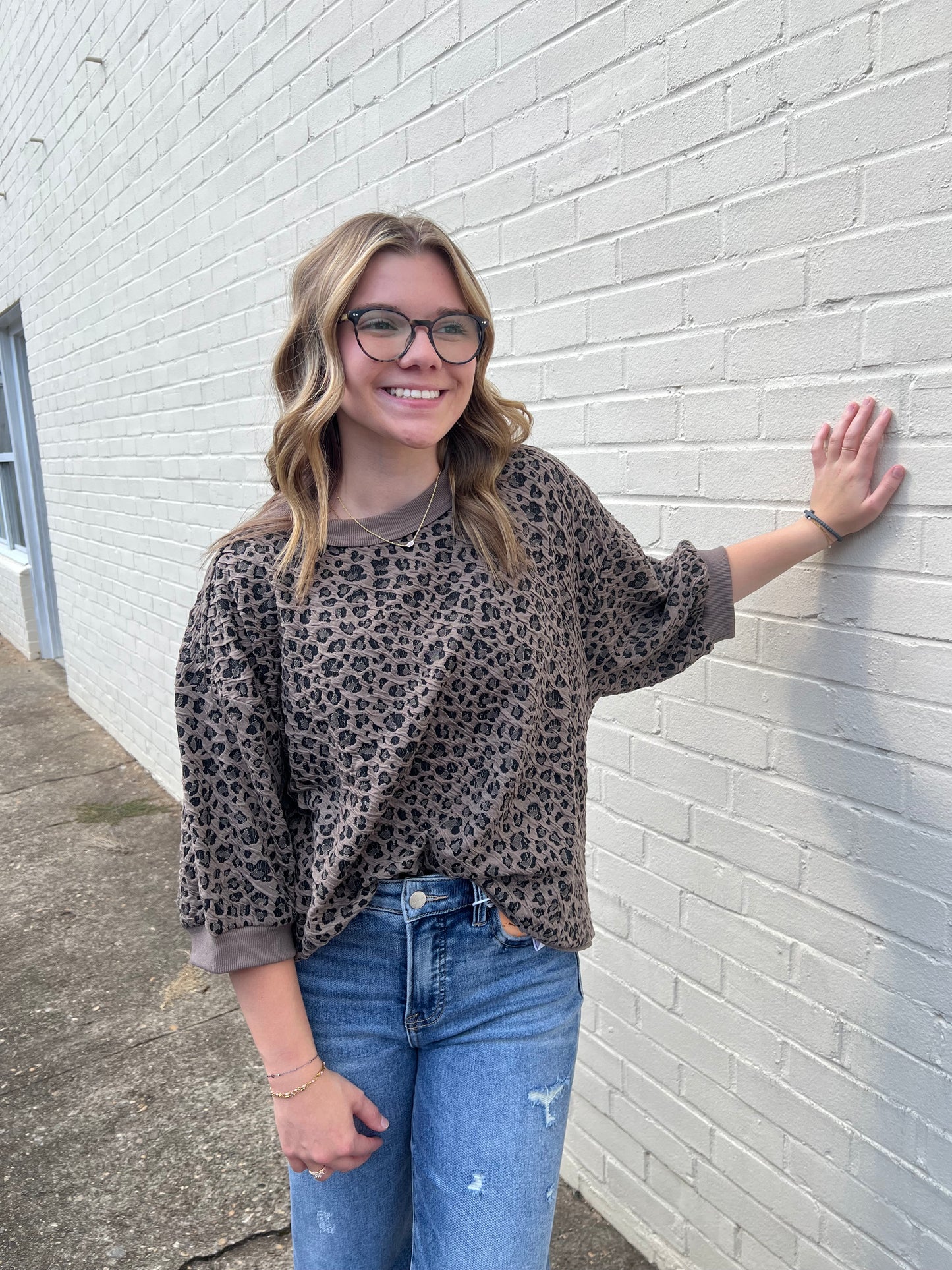 On the Prowl Puff Sleeve Sweatshirt