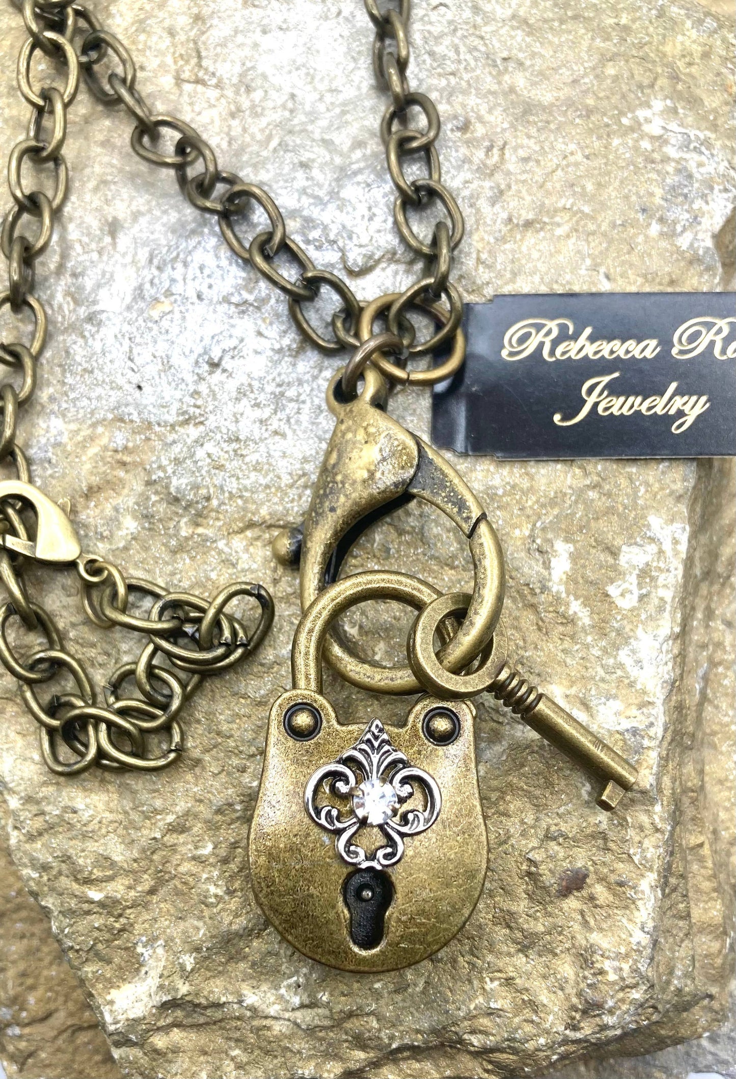 Vintage Lock and Key Boho Necklace