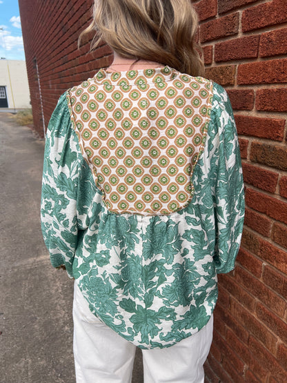 Botanic Drift Top | Green