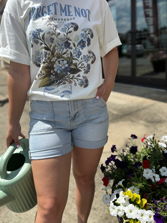 Sunny Stroll Denim Shorts