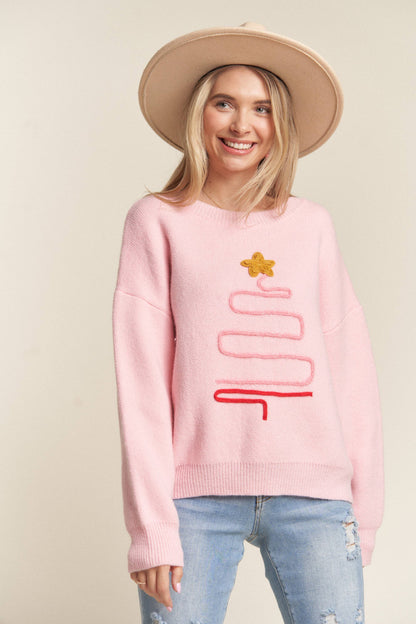 Pretty in Pink Christmas Sweater