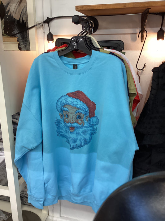 JP -Santa Blue Sweatshirt | 2xl
