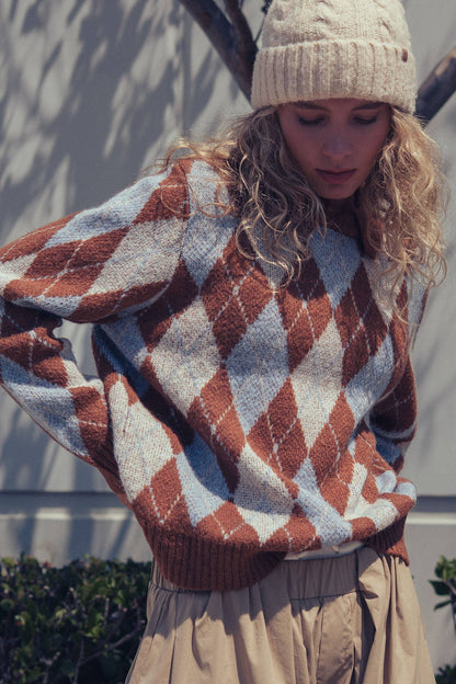 Heritage Argyle Polo Sweater