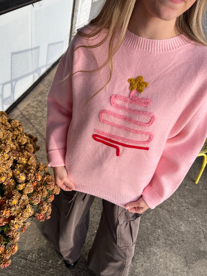 Pretty in Pink Christmas Sweater