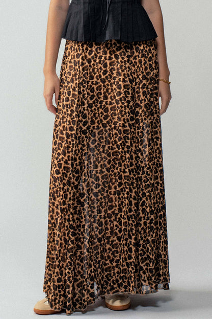 Leona Pleated Midi Skirt