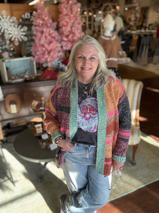 Sunset Ridge Striped Cardigan