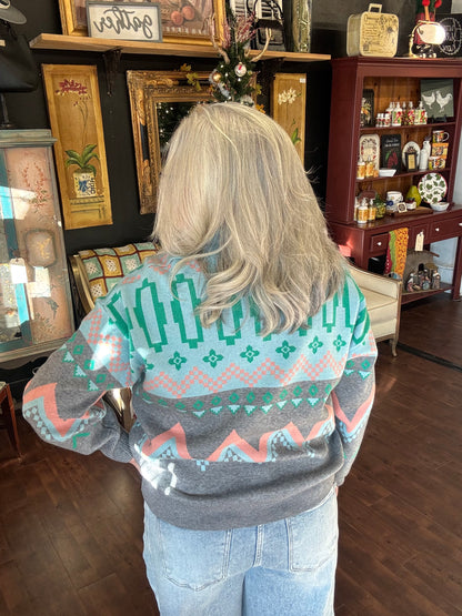 Blue Ridge Burst Half-Zip Pullover