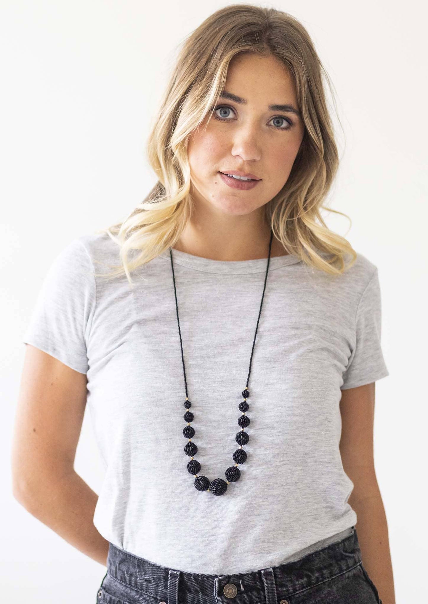 The Uptown Girl Necklace- Black