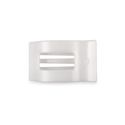 Flat Rectangle Hair Clip | Small | Coconut White