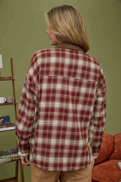 Crimson Flannel Shirt