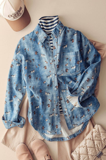 Doggy Denim Shirt