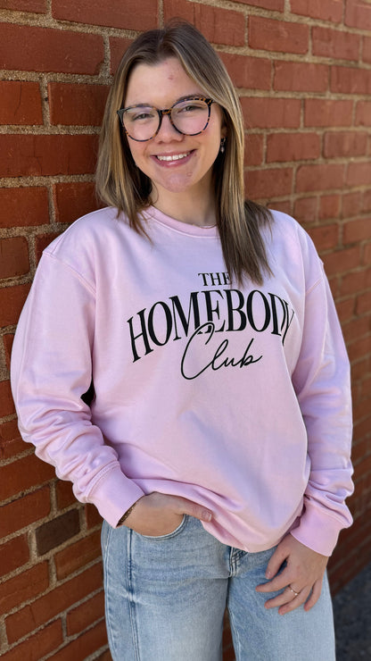 The Homebody Club Sweatshirt | Light Pink