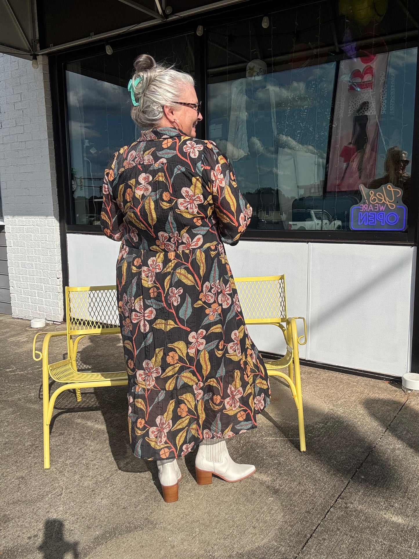 Rustling Leaves Midi Dress
