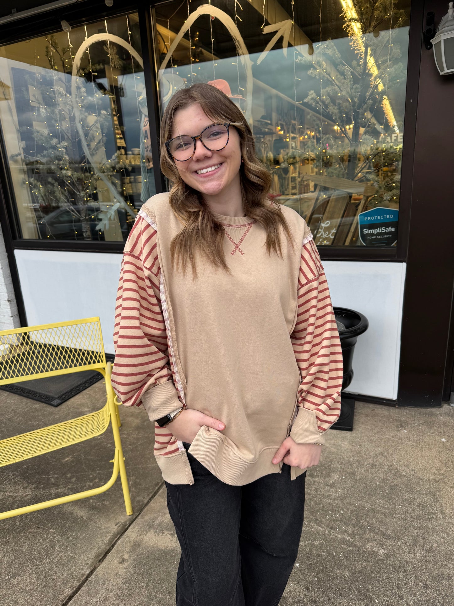 Sweetheart Stripe Pullover