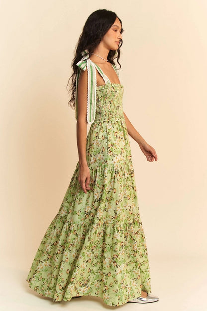 Celeste Bloom Maxi Dress | Sage
