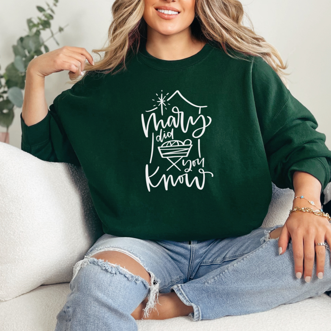 Mary Did You Know Christmas Sweatshirt - Christmas Tee