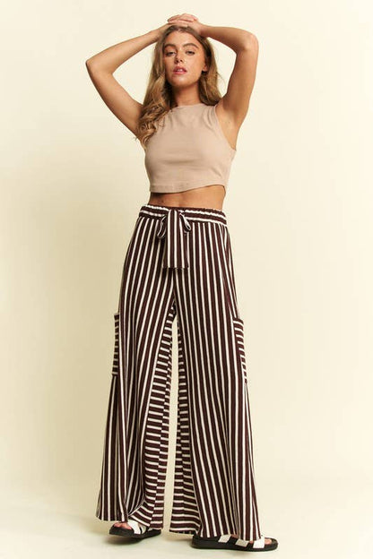 Cocoa Cream Stripe Pants