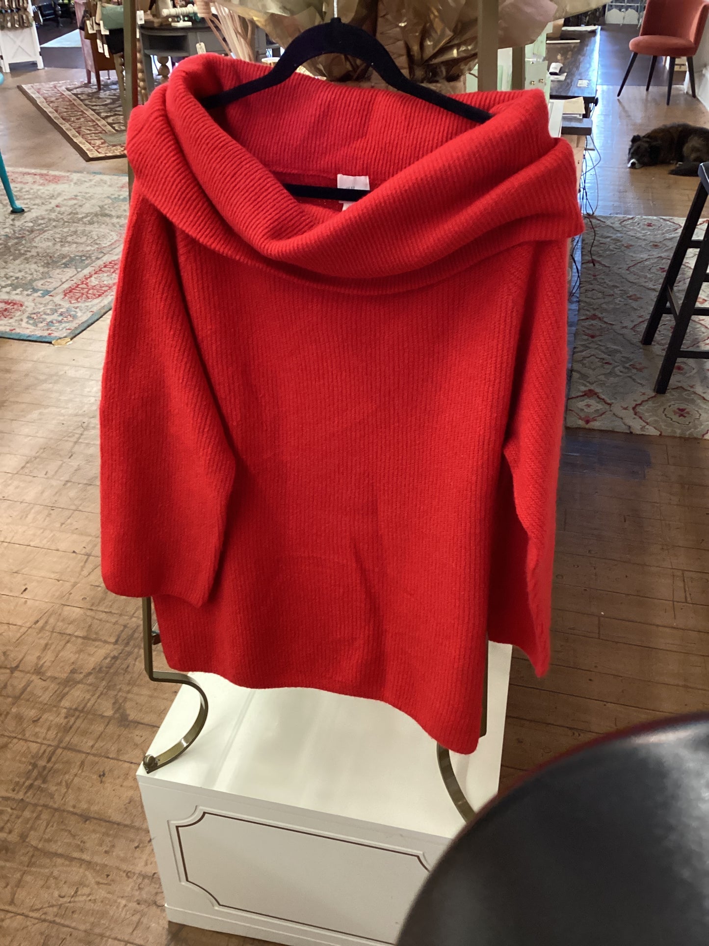 JP xl Red Off Shoulder sweater
