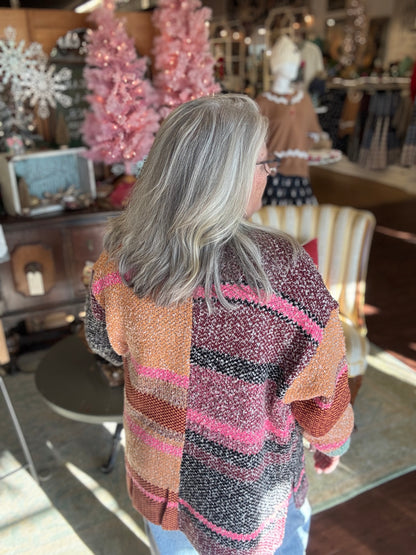 Sunset Ridge Striped Cardigan