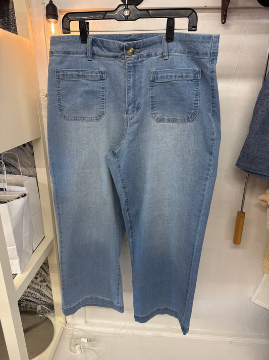 JP - d.jeans crop light wash| 16