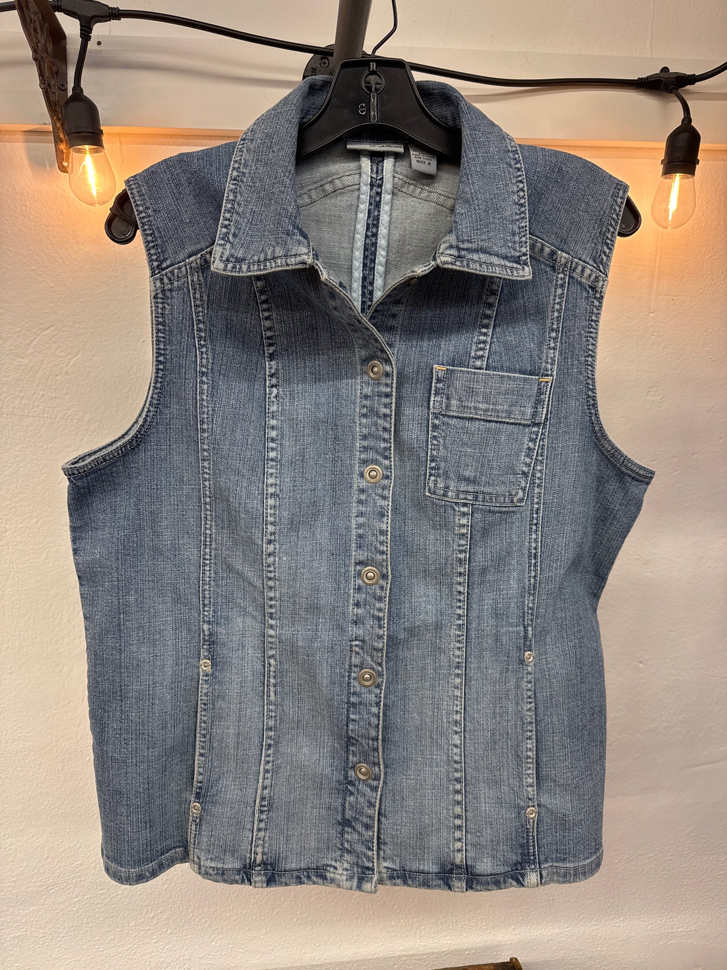 LK-  Chicos Sleeveless Denim Vest | 2
