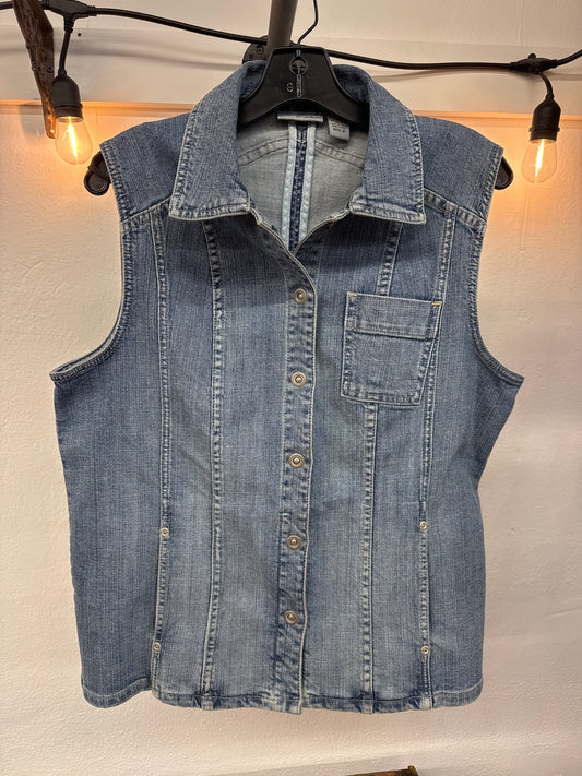 LK-  Chicos Sleeveless Denim Vest | 2