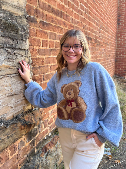 My Teddy Bear Sweater | Blue