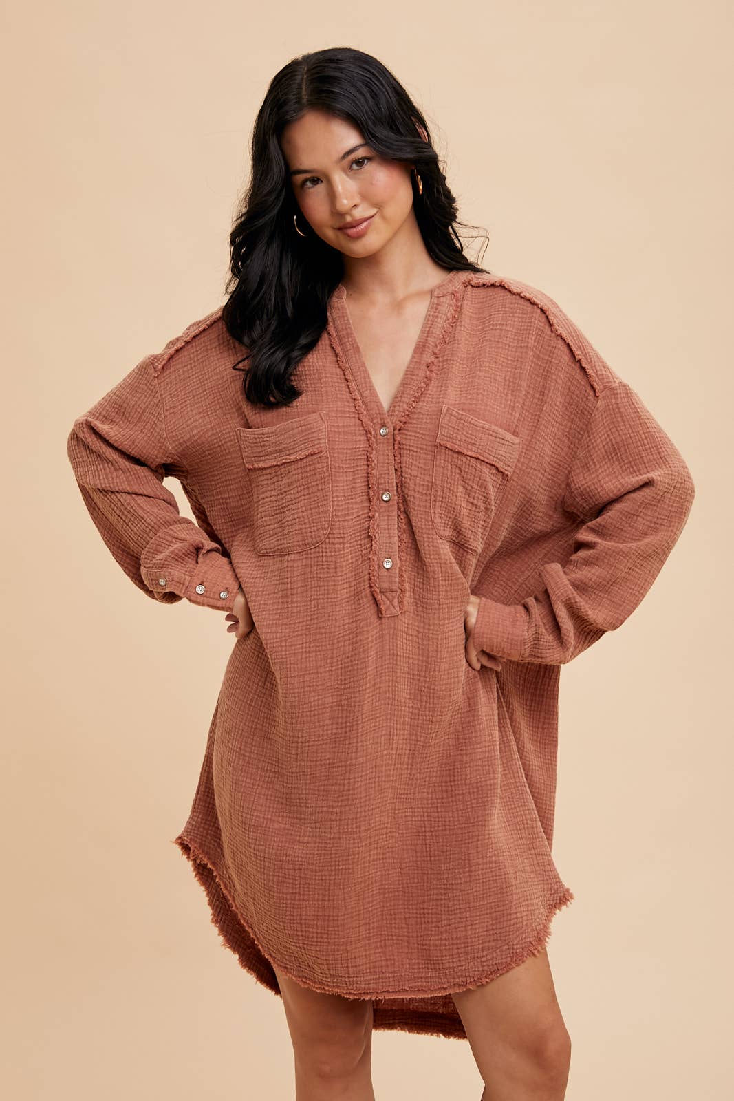 Amara Muslin Shirt Dress