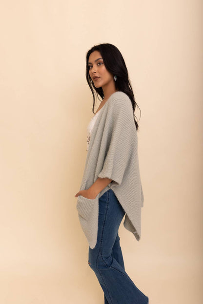 Clara Boucle Cardigan Poncho