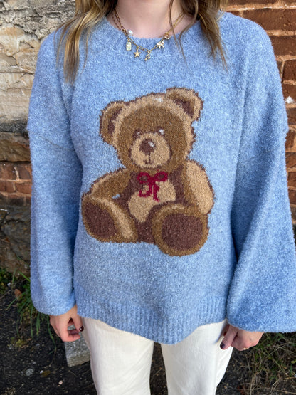 My Teddy Bear Sweater | Blue