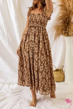 The Sun Will Rise Smocked Maxi Dress
