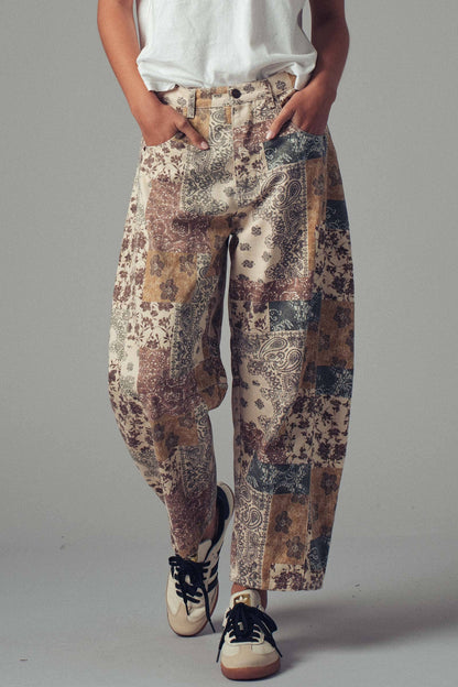 Paisley Wide Leg Jeans