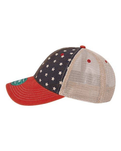 Flag Print USA Snap Back Hat