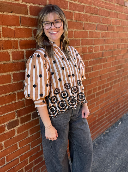 Adeline Scallop Blouse
