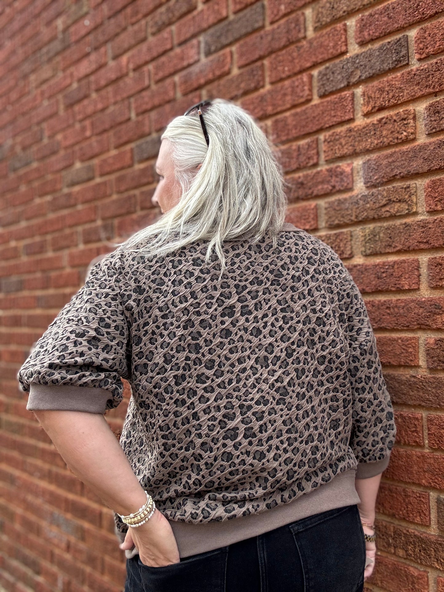 On the Prowl Puff Sleeve Sweatshirt